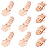 PATIKIL 14mm x 30mm Shoe Clips, 10 Pcs Flat Blank