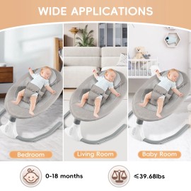 TBVECHI Electric Baby Swing Cradle Infant Bouncer Rocker Chair Bluetooth Music Bassinet
