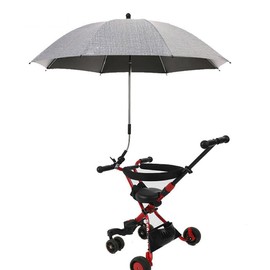 Pram Parasol with Clamp Umbrella with Adjustable Clip on UV Protection Umbrella for Wheelchair Users Chair for Children