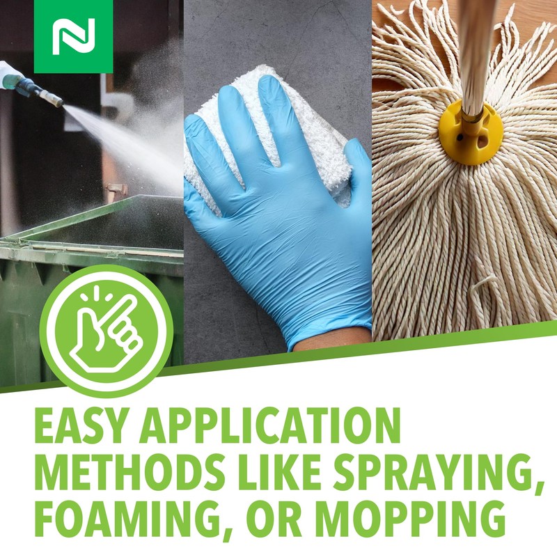 Nisus Bac-Azap Odor Eliminator, Ready-to-Use Bio-Sanitization Liquid, Neutralizes Organic Waste