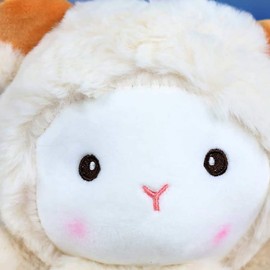 Wgxzyq Wgxzyq Little Sheep Plushie Lamb Stuffed Animal Plush Toy Birthday Gift for Kids 10inch (White)