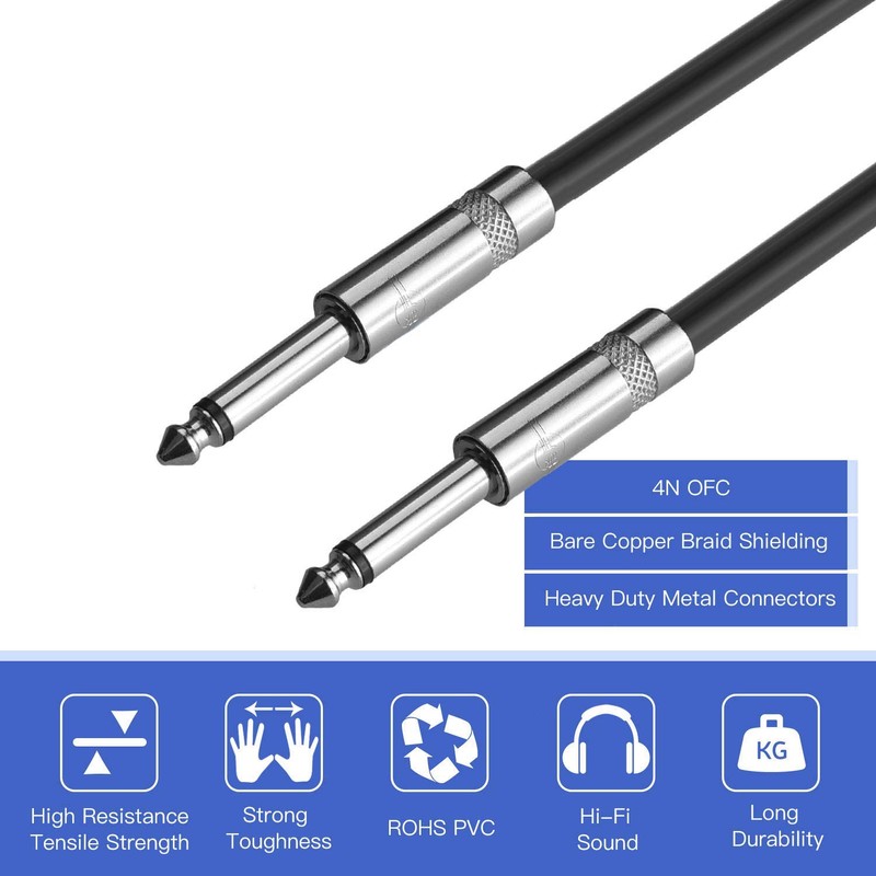 Yuyaokk 2Pack 25 ft Speaker Cables, True 12AWG Patch Cords,
