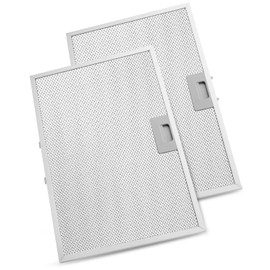 2 Pcs WB02X11012 Range Hood Grease Filter Compatible with GE Series JV565H1BB JV565H1CC JV565H1WW Range Hoods and Multiple Brands and Models, Washable Filter Replace 1084673 AH951994 EA951994 PS951994