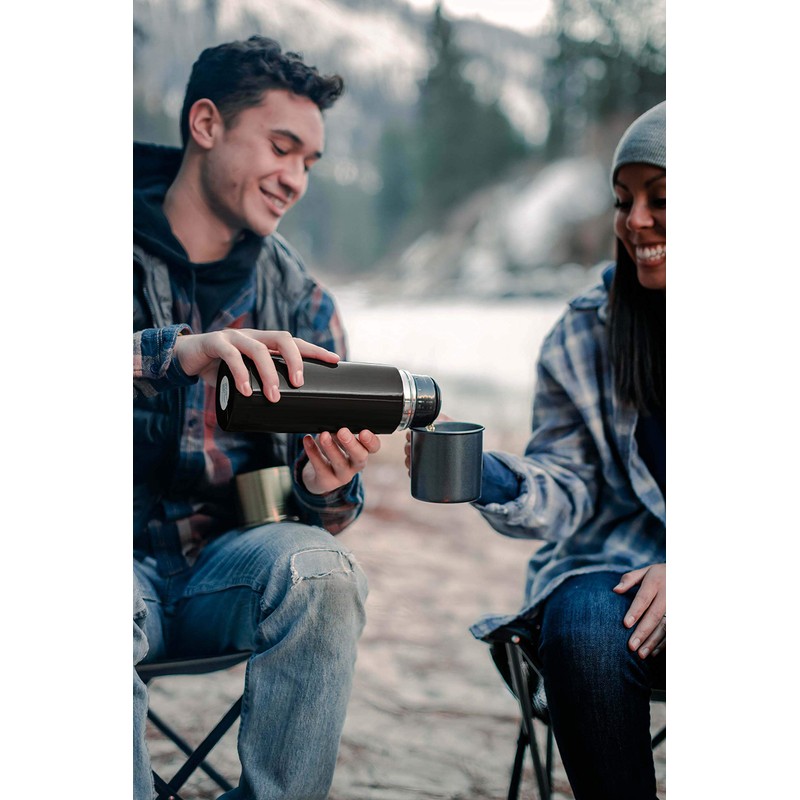 Stansport 12 Gauge Shotshell Thermo Bottle - Black (8970-20)