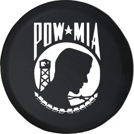 Spare Tire Cover American POW MIA Military Vietnam Veteran War (Fits: SUVs Camper Accessories RV Accessories Size 33 Inch