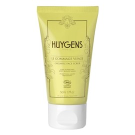 HUYGENS - Face Scrub - Organic Certified - Healthy Glow & Anti-Blemish - 50mL - For Purified Skin and a Glowy Complexion - 99% Natural - Vegan - Made in France
