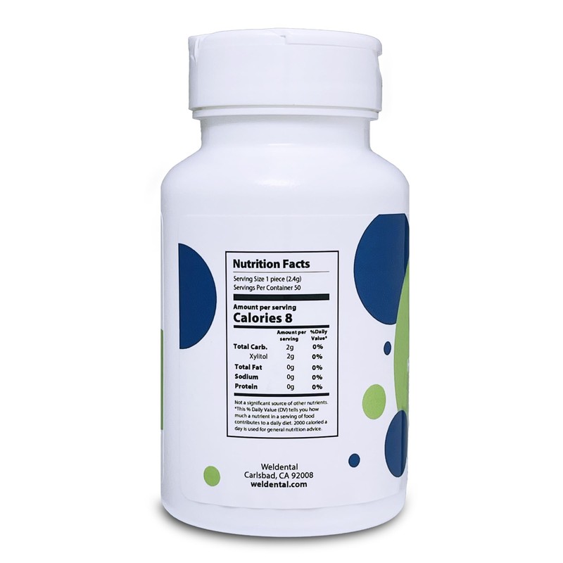 Weldental Micro Hydroxyapatite Gum with Xylitol Peppermint 50 count
