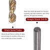 sourcing map Twisted Drill Bit 8.8 mm Titanium Coated (HSS-E)
