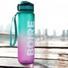 Nasafes French Motivation Water Bottle with French Time Marker, Water