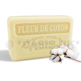 125g Savon De Marseille Soap - Cotton Flowers (Fleur de coton) by Foufour
