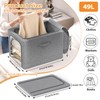 8 Pack Clothes Storage Bins with Metal Frame Foldable Clothing