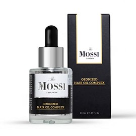 The Mossi London - Aceite ozonizado para el cuero cabelludo con argán, jojoba y vitamina C, tratamiento para el cuero cabelludo seco para cabello de a