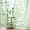 Kotile Sage Green Sheer Curtains 72 Inch Drop 2 Panels