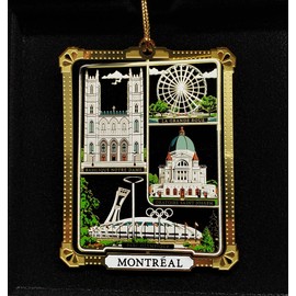 Canadian Treasures Montreal Canada Ornament Brass City Landmarks