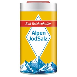 Bad Reichenhaller 10 pieces Alpine iodine salt mini shakers, 10 g each, iodized salt, table salt