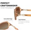 FEISEDY Gafas de sol polarizadas cuadradas Vintage para mujer 100%