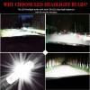 SHENKENUO 4 Sides H11 LED Headlight High or Low Beam