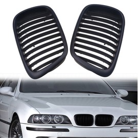 PAIR OF GRILLES WITH MATT BLACK KIDNEY FRONT GRILLES