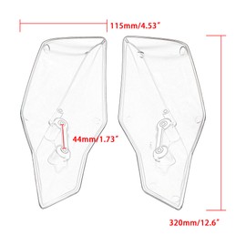 ABCERRSI Motorcycle Handguards,Hand Guards Compatible with Dirt Bike ATV 125-530 SX/SX-F/XC/XC-F/XC-W/XCF-W/EXC/EXC-F 1994-2024-Orange