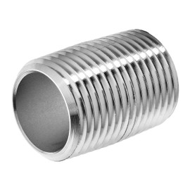 USA SEALING ZUSA-PF-5642 Aluminum Schedule 40 Close Nipple Fully Threaded, 1" NPT, 1-1/2" Long