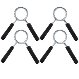 Dumbbell Spring Lock, 4 Spring Collar Clips Barbell Clamp Spring Collar Clip Gym Weight Dumbbell Spring Lock Standard Lifting Kit (Inner Diameter 24mm (4 Pieces))