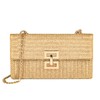 Carfond Straw Chain Clutch Purses for Women Ladies Woven Envelope