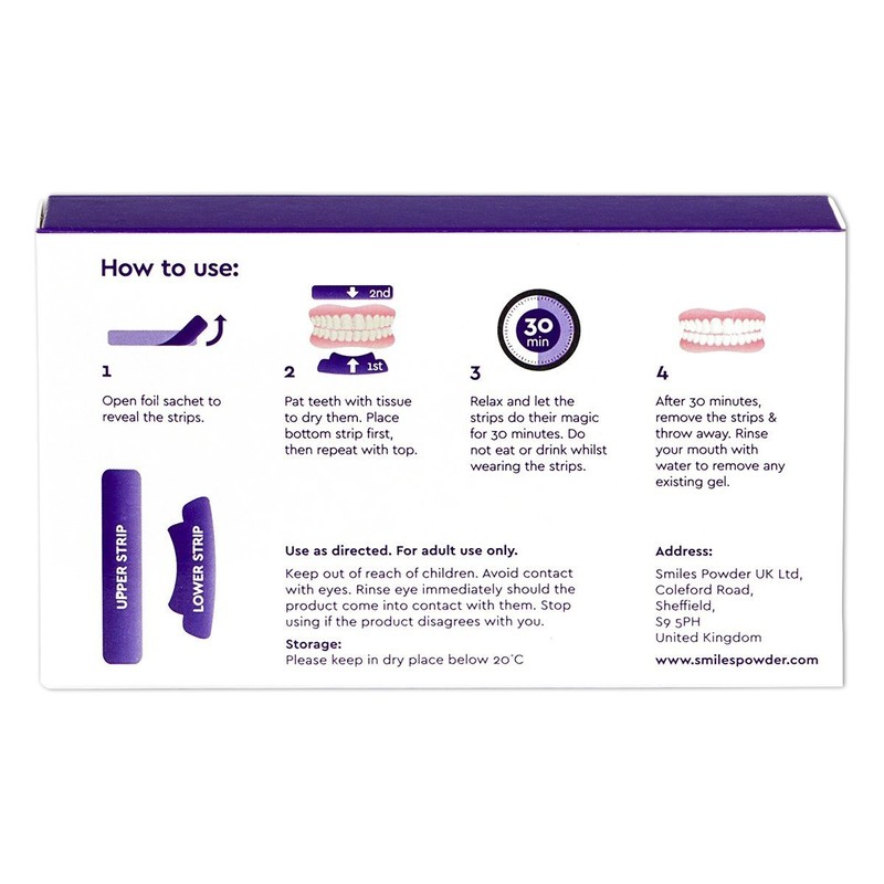 Smiles pack Of 28 Teeth Whitening Strips Home Teeth Tooth