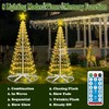 Outdoor Solar Christmas Cone Tree Lights, 8ft 442 LED Christmas