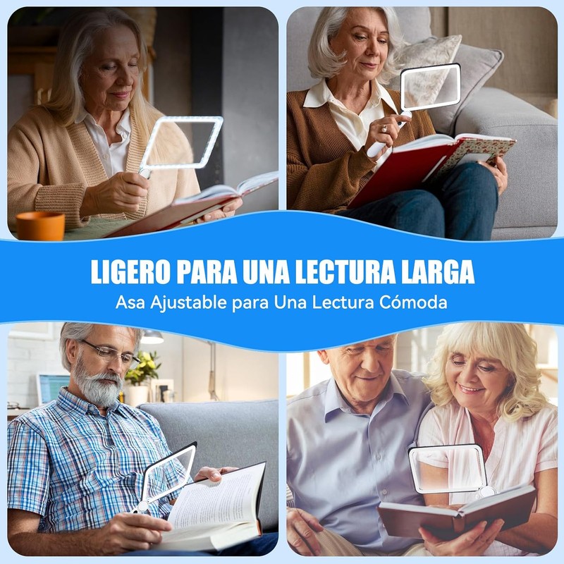 Lupa con Luz LED 5X XT-F9 de NKMSAGE – Gran