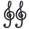 Xinally 2 Pieces Vintage Cast Iron Fret Hooks, American Country