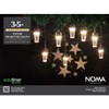 NOMA Star Pattern Projector Christmas String Lights, 8 Warm White