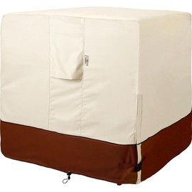 Air Conditioner Cover for Outside Units-30'' Durable 600D AC Cover for Outside Unit Waterproof & Resistant AC Unit Covers Outdoor Central Square Fits up to 30 x 30 x 32 inches