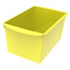 Storex Extra Large Yellow Book Bins Interlocking Organizer 6 Pack