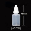 24Pcs Squeezable Plastic Dropper Bottles with Screw Caps Cosmetic Sample