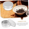 Gatuida 18pcs Spice Container Lip Balm Tin Round Aluminum Tin