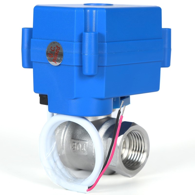 Motorized Ball Valve 1", Standard Port, Stainless Steel Ball Valve,