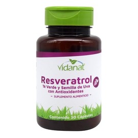 Vidanat Resveratrol - 30 Cápsulas – Antioxidante Natural de Origen Vegetal