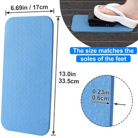 OIIKI 2 Pack Sewing Machine Pedal Mat, Sewing Machine Foot Pedal Non Slip Pad, 13x6.69x0.23 in Sewing Supplies Accessories for Reduce Vibration and Noise, Easy to Clean - Blue