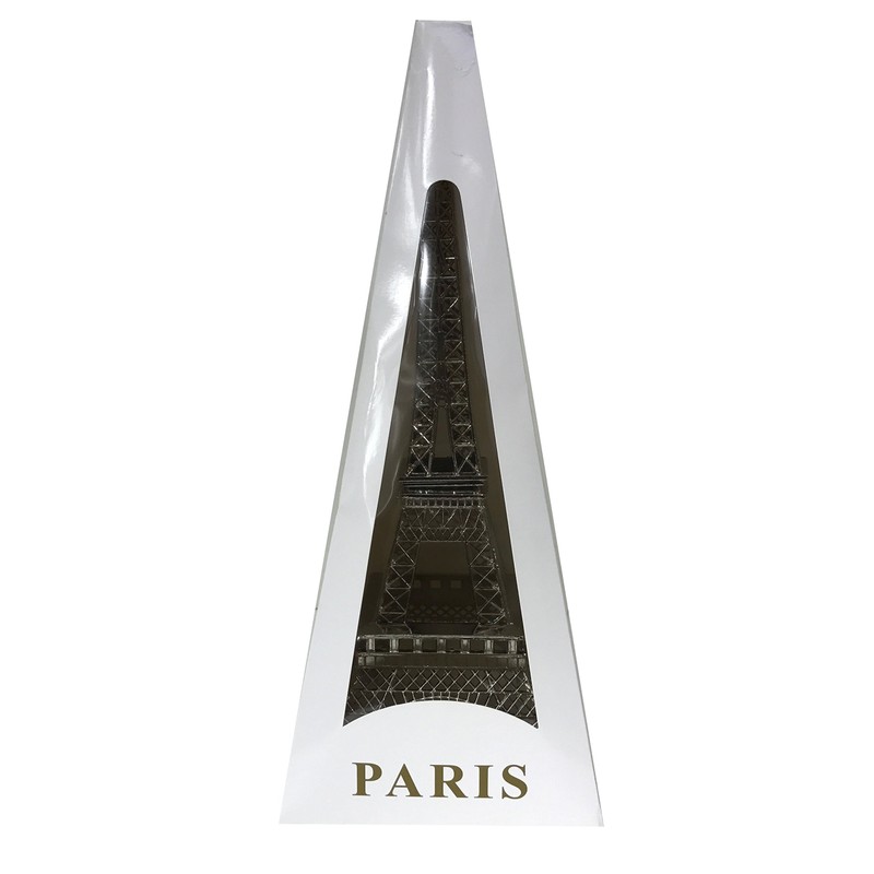 Allgala 6" Eiffel Tower Statue Decor Alloy Metal, Silver