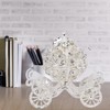 Rhinestone Decorated Pumpkin Carriage Jewelry Box Metal Crafts Gift Tabletop
