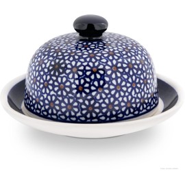 Original Bunzlauer Käseglocke S/Buttedose für Rollbutter - Ø = 14,0 cm, Dekor 120