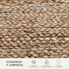 Mihran Alfombra para Recamara de Yute - Lia Corner Natural