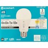 Selectable Brightness and Selectable Color A19 Dimmable LED Bulb (3-Pack)
