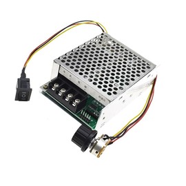 Senzooe Adjustable Digital Display 10-55V 60A PWM DC Brushed Motor Speed Controller Switch Control 12V-48V Forward Brake Reverse for Power Wheels Regulation