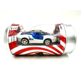 Unbranded Mini RC Soda Can Race Radio Control Racing Series Toy Car 27MHz White Red Blue