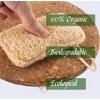 6 Stück Bio-Luffa-Schwamm, Peeling-Luffa-Schwamm, 100% biologisch, biologisch abbaubar und kompostierbar,