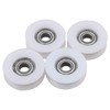 4 pieces 6 x 27 x 9 mm flat plastic