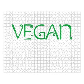 CafePress Vegan Feminist Female Feminism Gift Large Puzzle, 500 pcs.