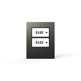 m-e BELL-502 TXA Transmitter for Wireless Bell System, Bell Push for 2 Family House, Anthracite, Up to 500 m Range