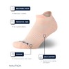 Nautica Women's Low Cut Moisture Control Athletic Socks with Cushioned